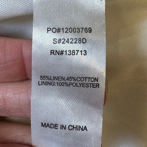 Doe & Rae Cream Lace Linen Cotton Cottage Coquette halter mini Dress Small boho - Picture 11 of 14